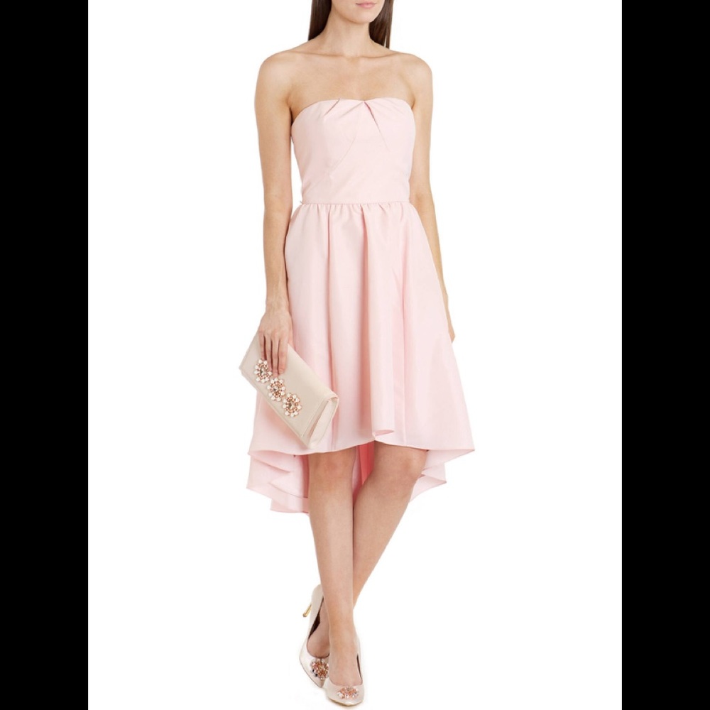 Ted Baker Verity Dropped Hem Dress, Light Pink
